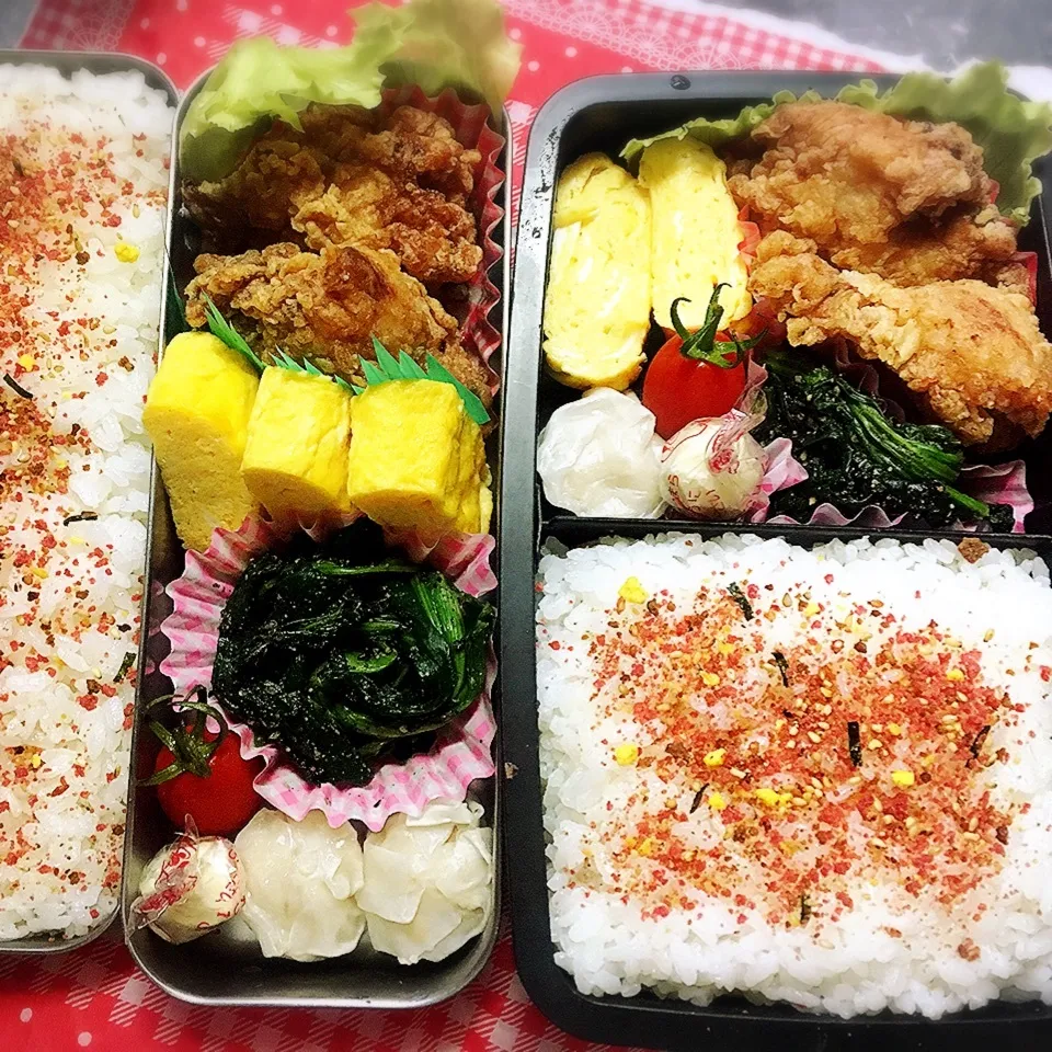 10/10 高校弁当と旦那弁当|シャークさん