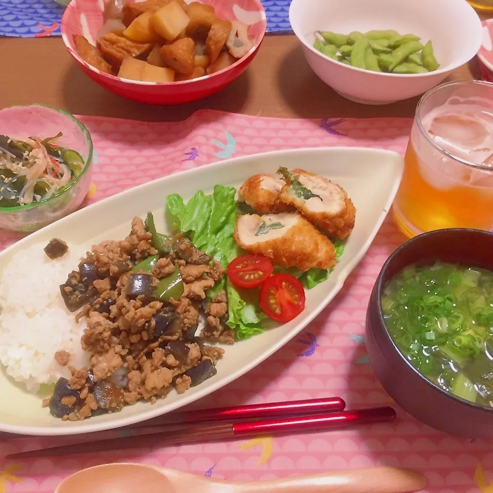 昨日の晩ご飯（＾_＾）|あおあかママさん