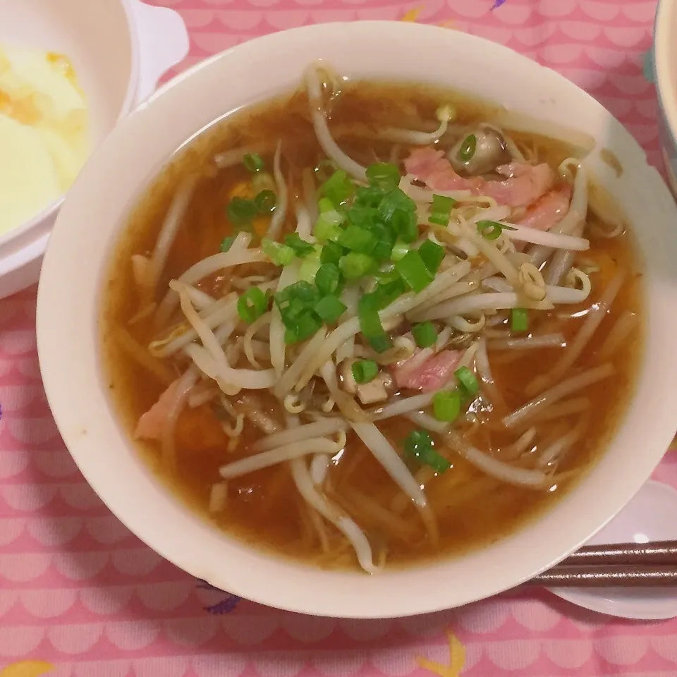 Snapdishの料理写真:1人の夜飯に(*^_^*)お豆腐あんかけ|あおあかママさん