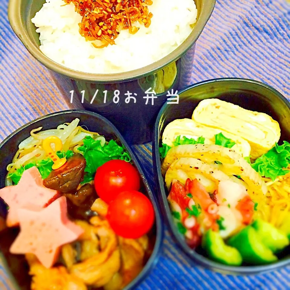 Snapdishの料理写真:11月18日高校生弁当|みかりんさん