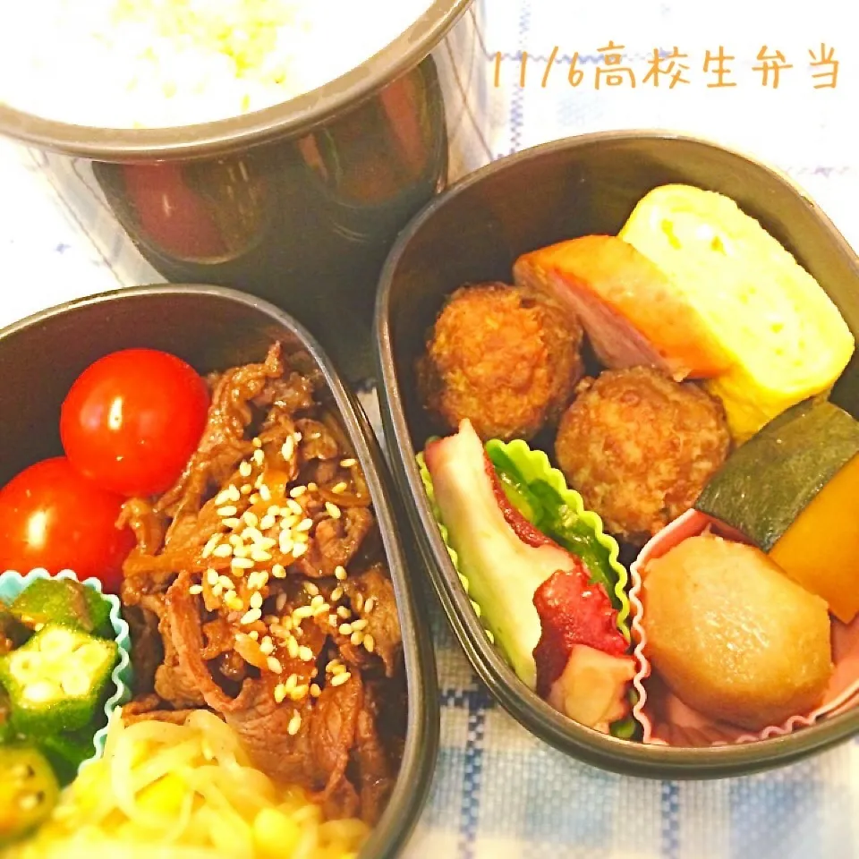 Snapdishの料理写真:11月6日高校生弁当|みかりんさん