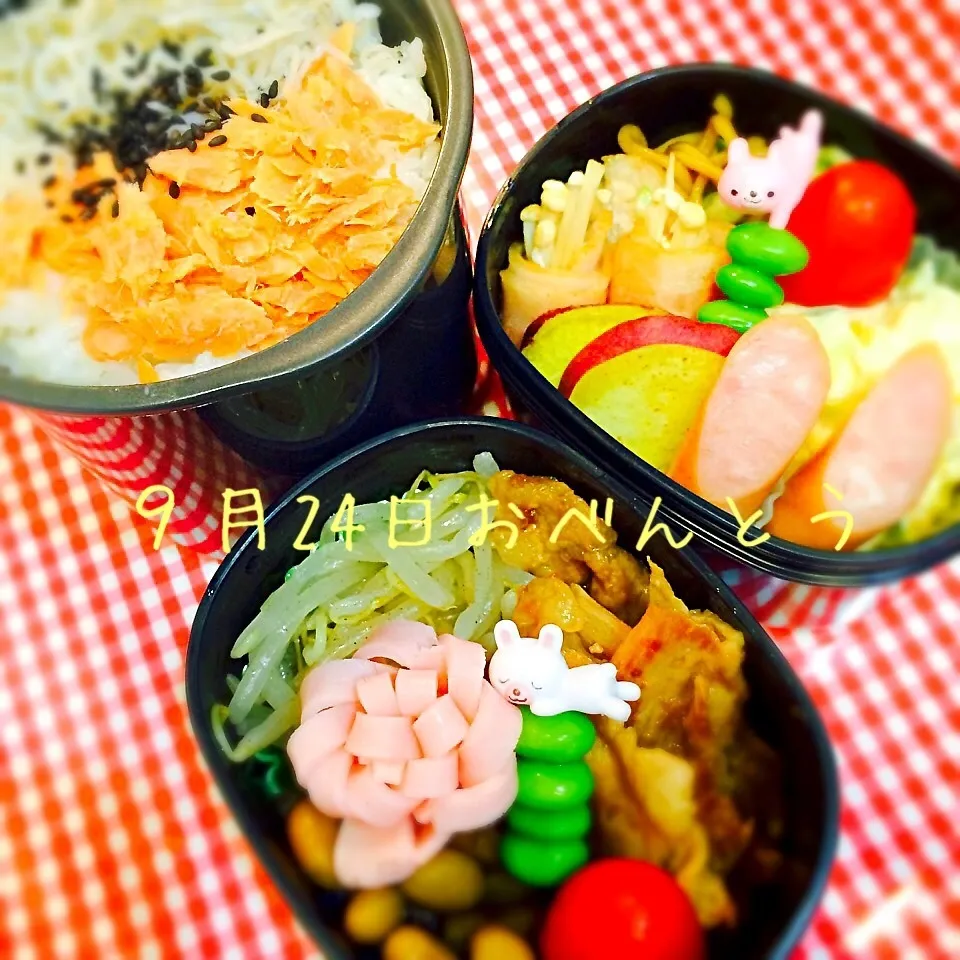 Snapdishの料理写真:９月24日 お弁当|みかりんさん