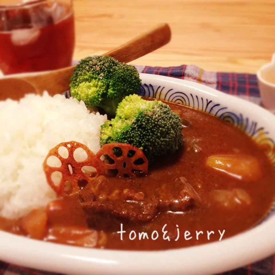 Snapdishの料理写真:牛カレー|mugiさん