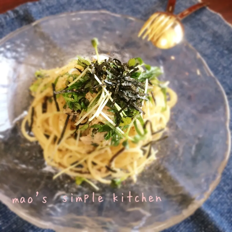 ワンボール♫ツナマヨ昆布の和風パスタ♫|mao's simple kitchenさん