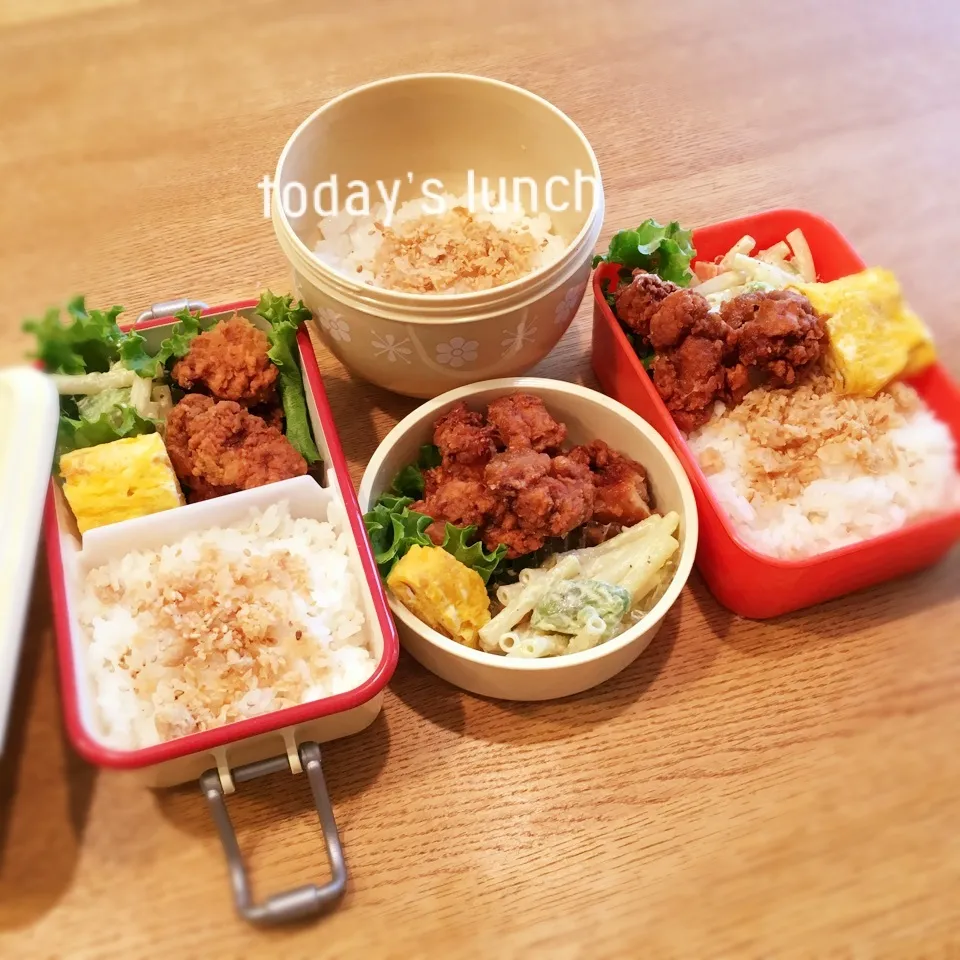 Snapdishの料理写真:家族のお弁当|ままピーさん