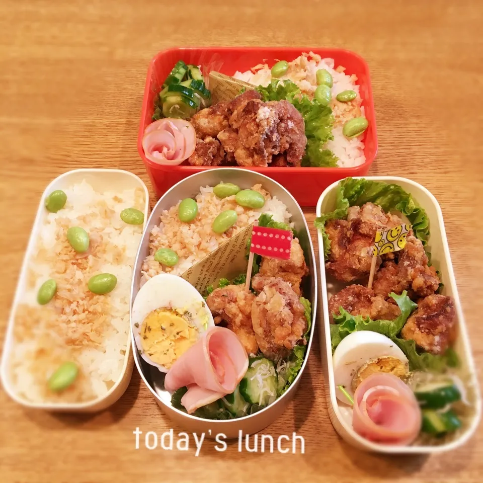 Snapdishの料理写真:家族のお弁当|ままピーさん