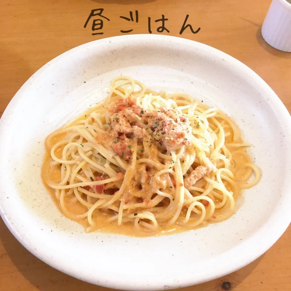 蟹のトマトクリームソースパスタ|yakinasuさん