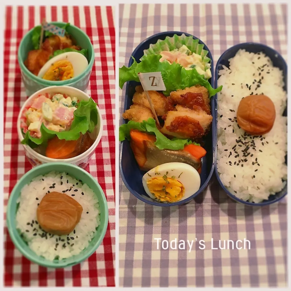 大学生と高校生のお弁当|ままピーさん