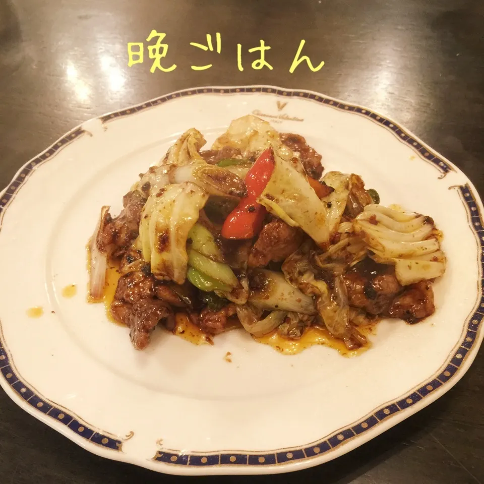 Snapdishの料理写真:回鍋肉、麻婆豆腐、餃子|yakinasuさん