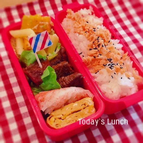 Snapdishの料理写真:高校生女子のお弁当|ままピーさん