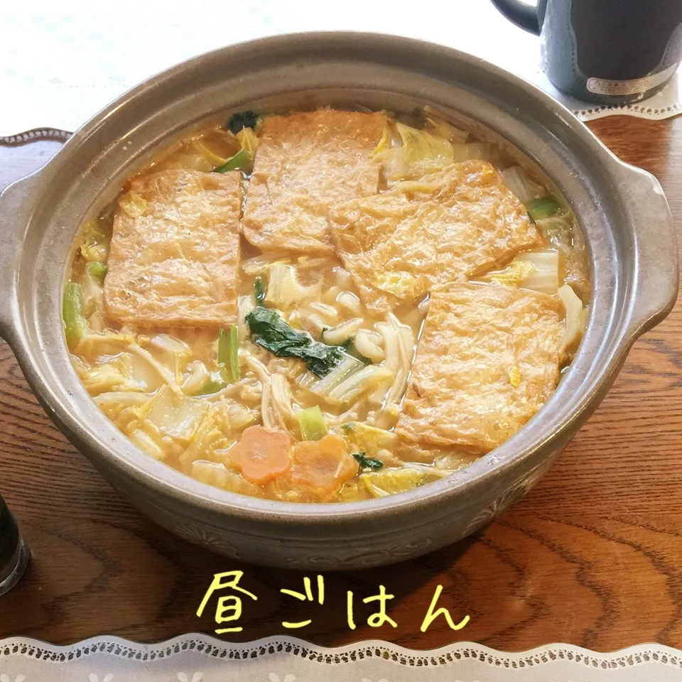 鍋残りで煮込みうどん|yakinasuさん