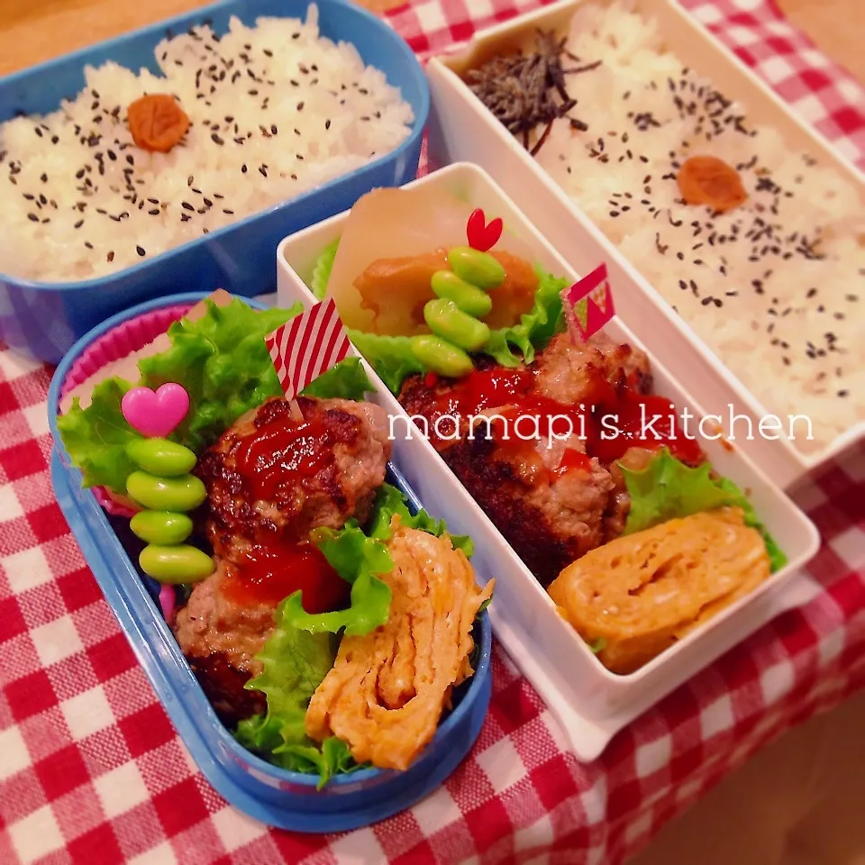 Snapdishの料理写真:中高生のお弁当|ままピーさん