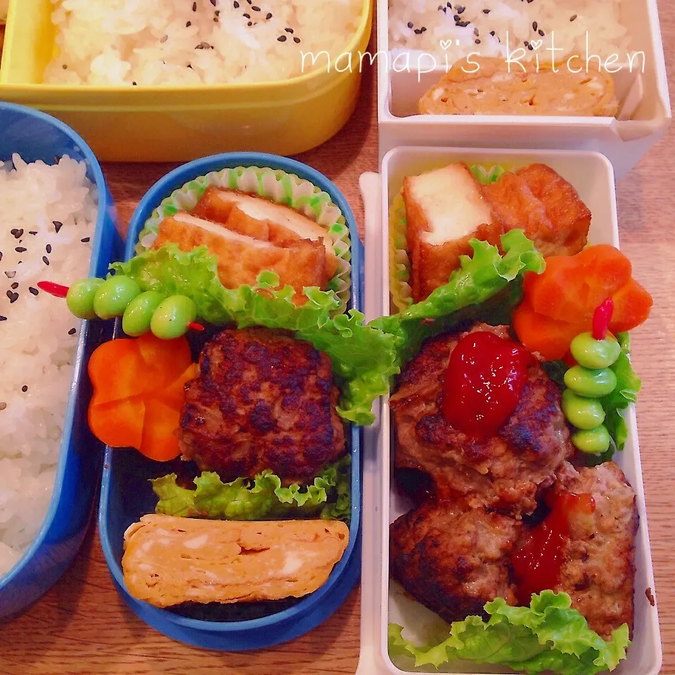 Snapdishの料理写真:家族のお弁当|ままピーさん