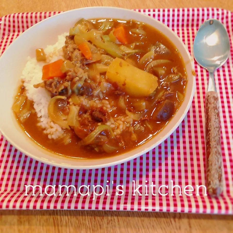 朝カレー|ままピーさん