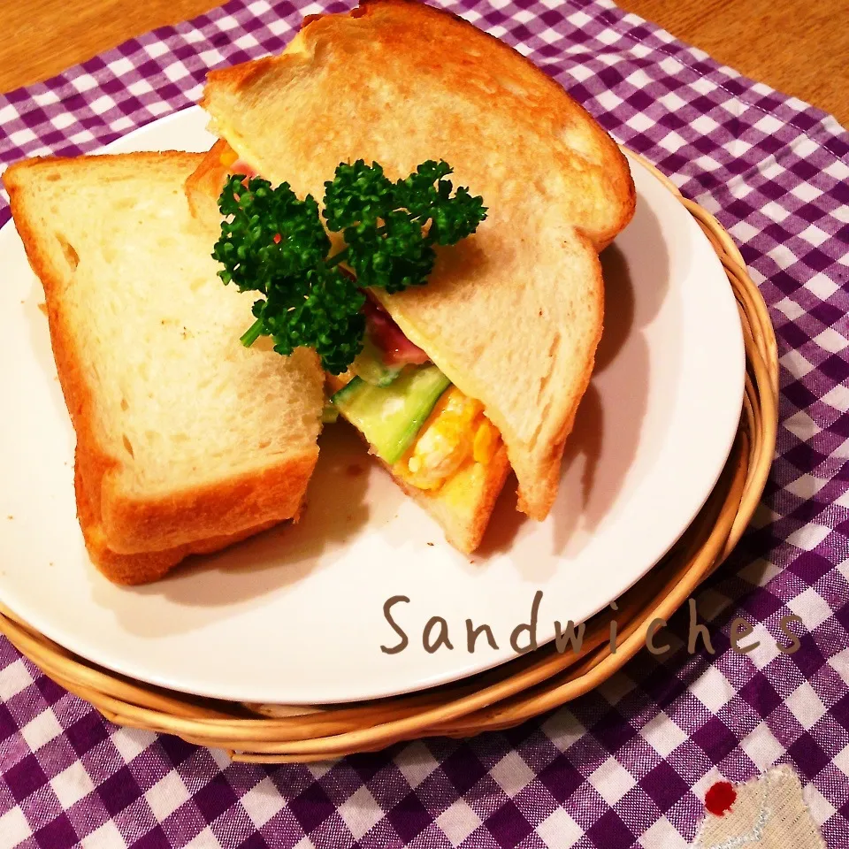 Snapdishの料理写真:サンドウィッチ|ままピーさん