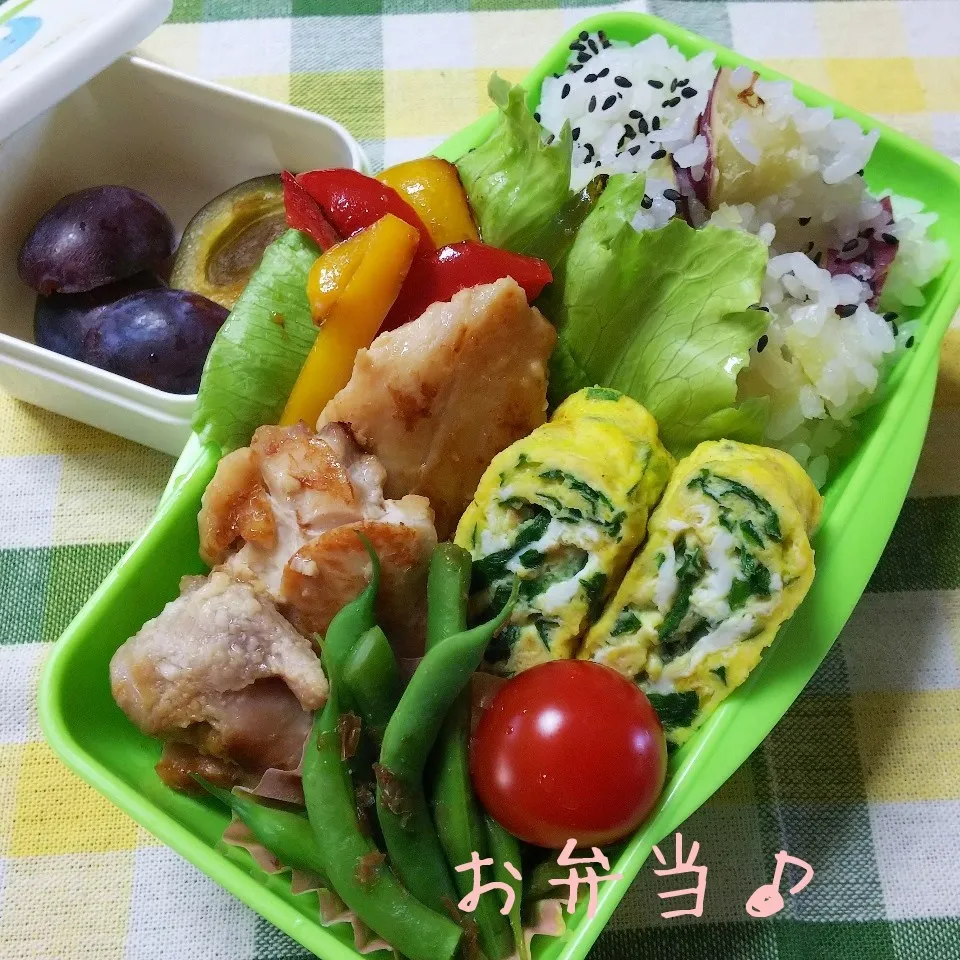 鶏塩麹焼き弁当♪|ちびたまさん