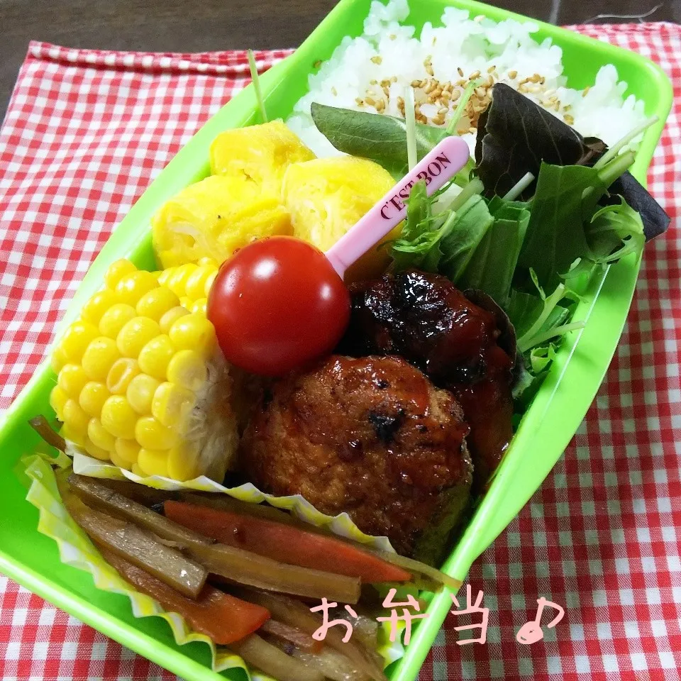 ハンバーグ弁当♪|ちびたまさん