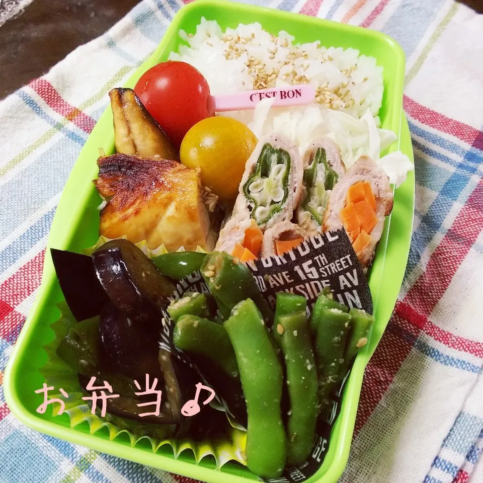 焼き塩サバ弁当♪|ちびたまさん