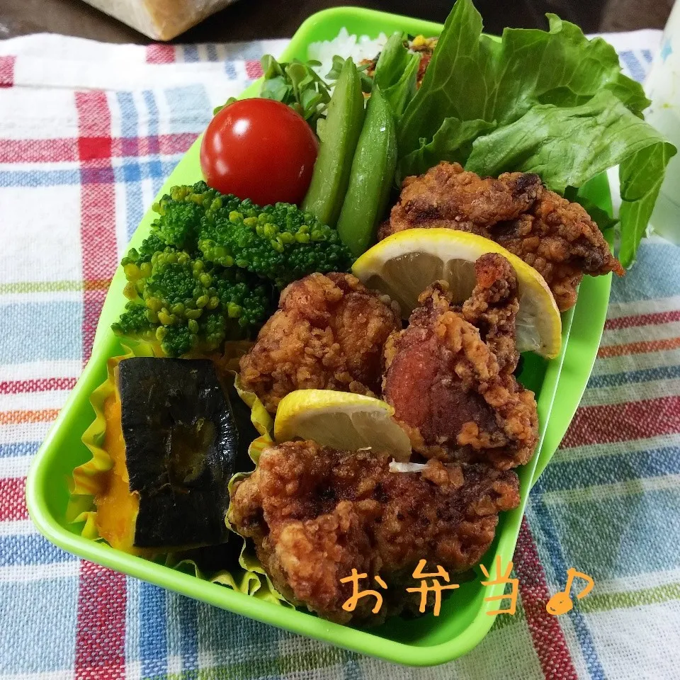 鶏唐揚げ弁当♪|ちびたまさん