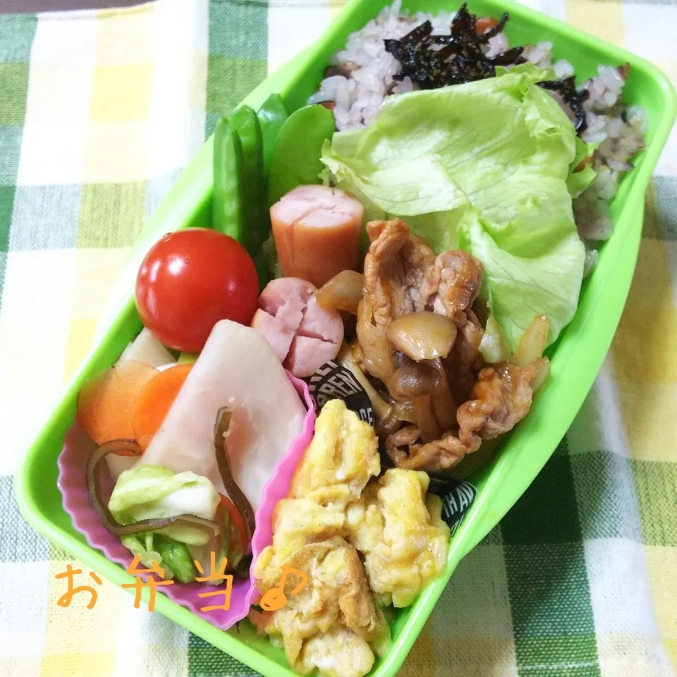 ポークケチャップ弁当♪|ちびたまさん