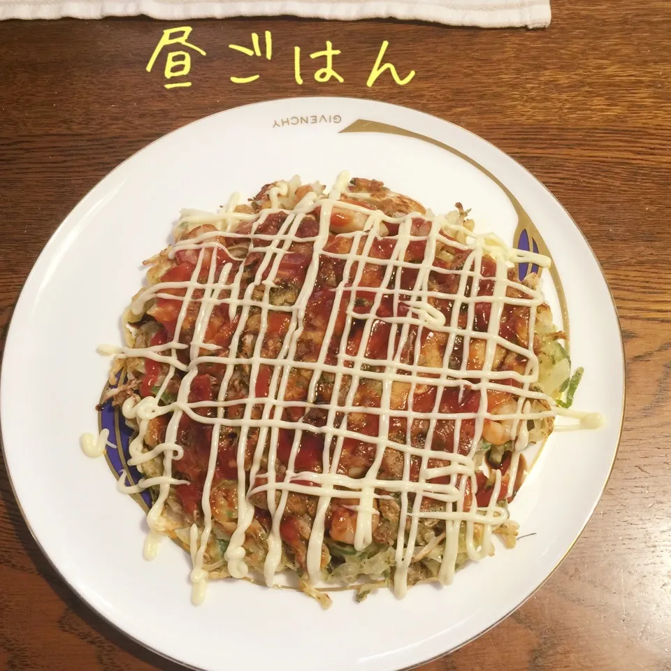 Snapdishの料理写真:豚玉海鮮お好み焼き|yakinasuさん