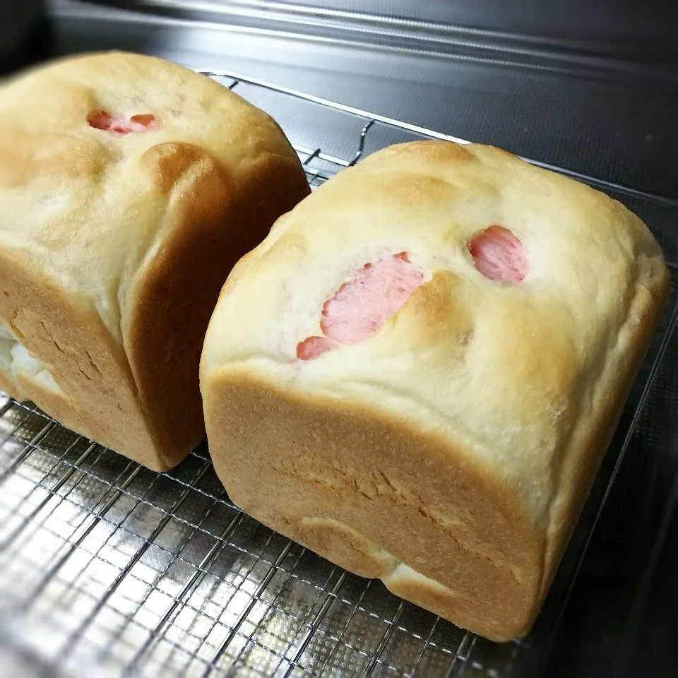 イチゴマーブル食パン🍞|ちびたまさん