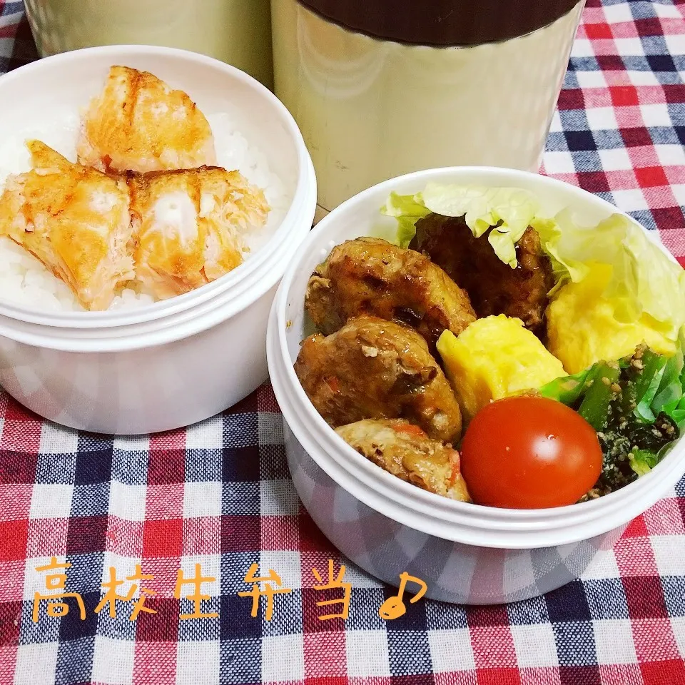 鶏つくね弁当♪|ちびたまさん