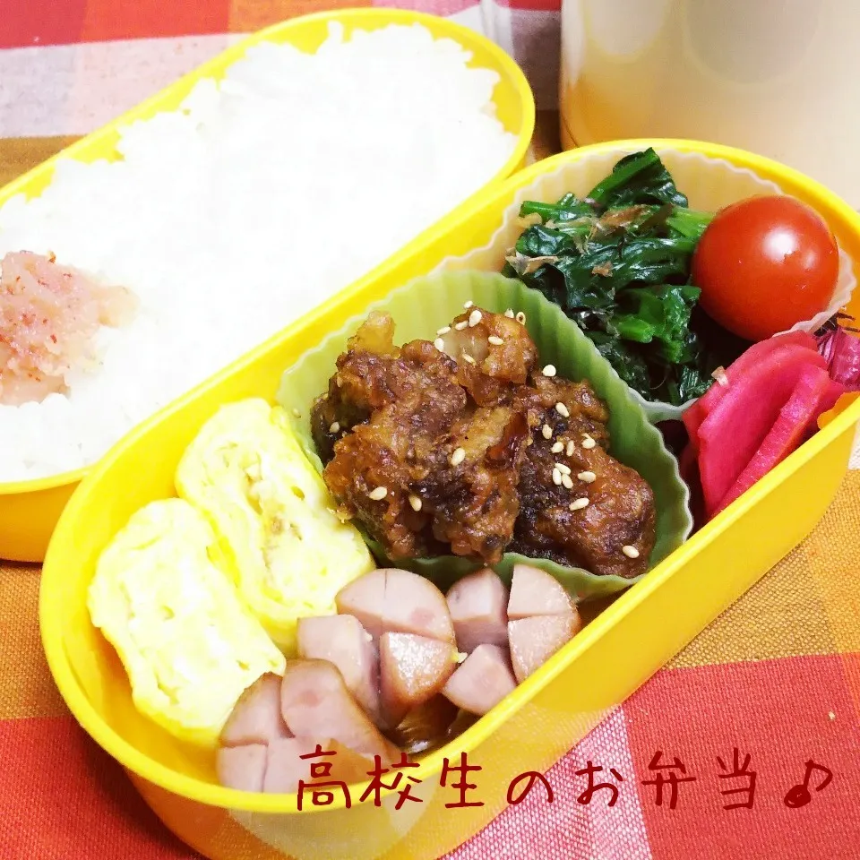 鶏から甘辛煮弁当♪|ちびたまさん