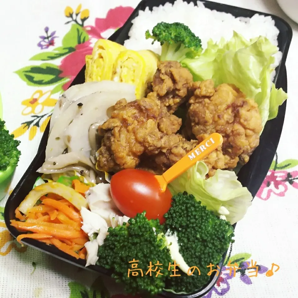 Snapdishの料理写真:唐揚げ弁当♪|ちびたまさん