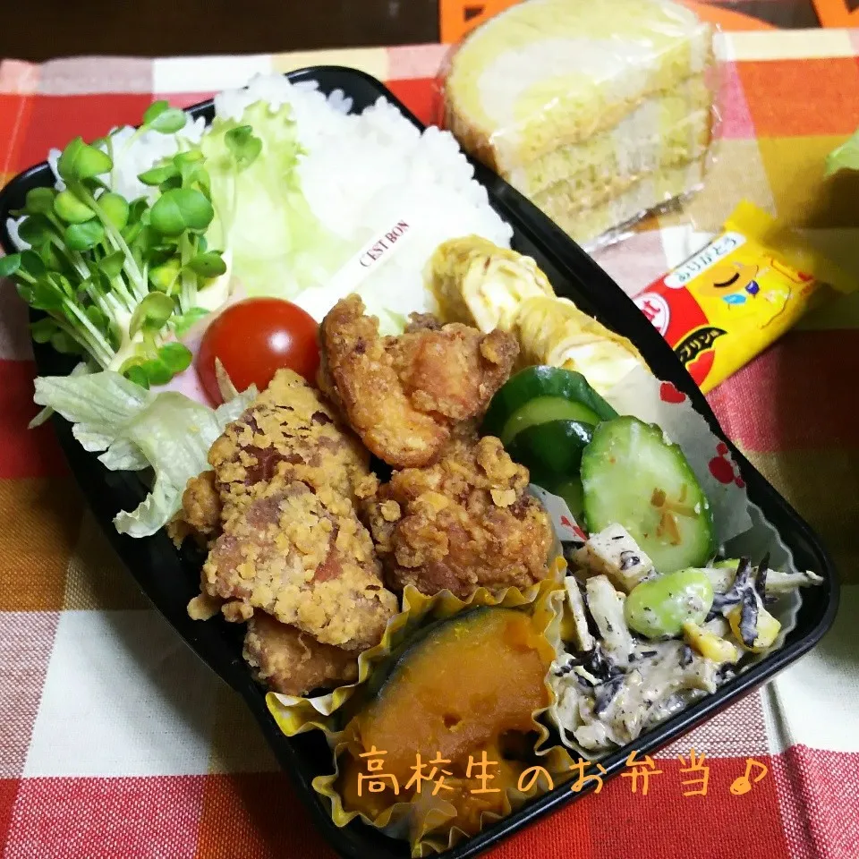 鶏唐揚げ弁当♪|ちびたまさん