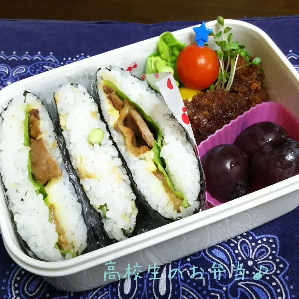 おにぎらず弁当♪|ちびたまさん