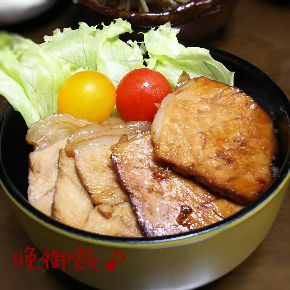 煮豚丼♪|ちびたまさん