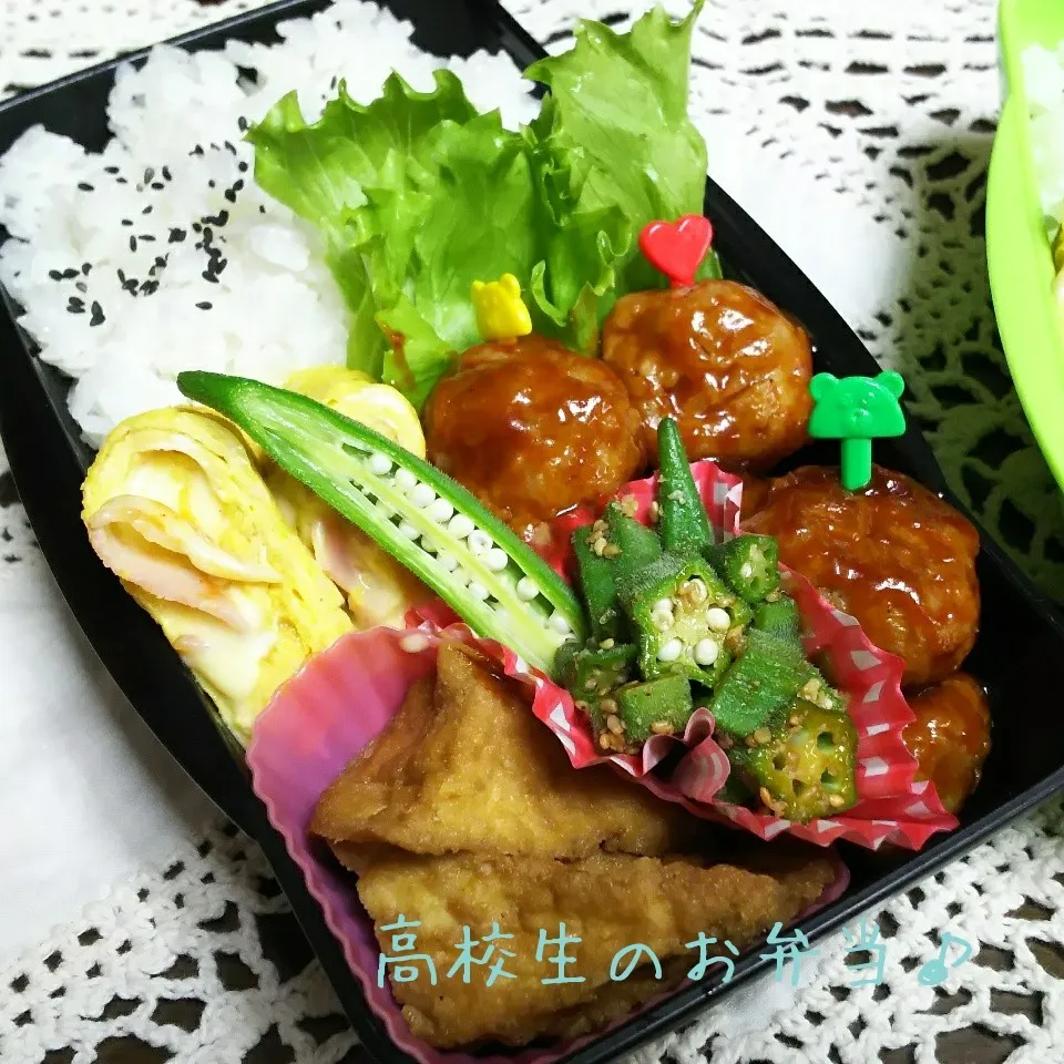 Snapdishの料理写真:ミートボール弁当♪|ちびたまさん