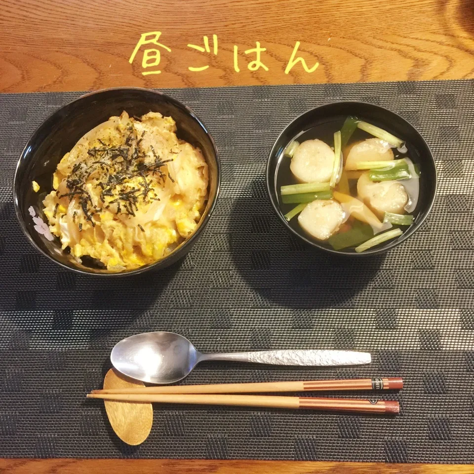 かき揚げ天丼、吸物|yakinasuさん