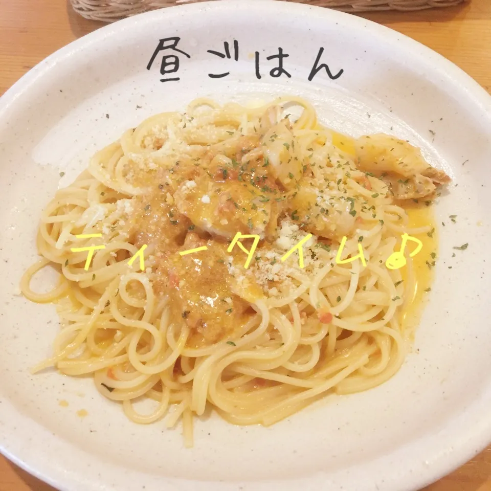 ホタテのトマトクリームソースのパスタ|yakinasuさん