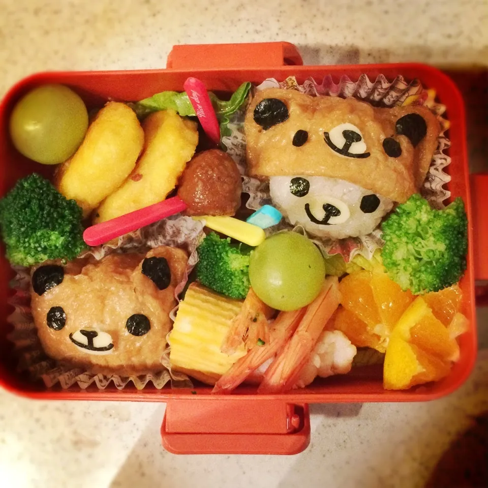 くまさん稲荷お弁当|ふなっちさん