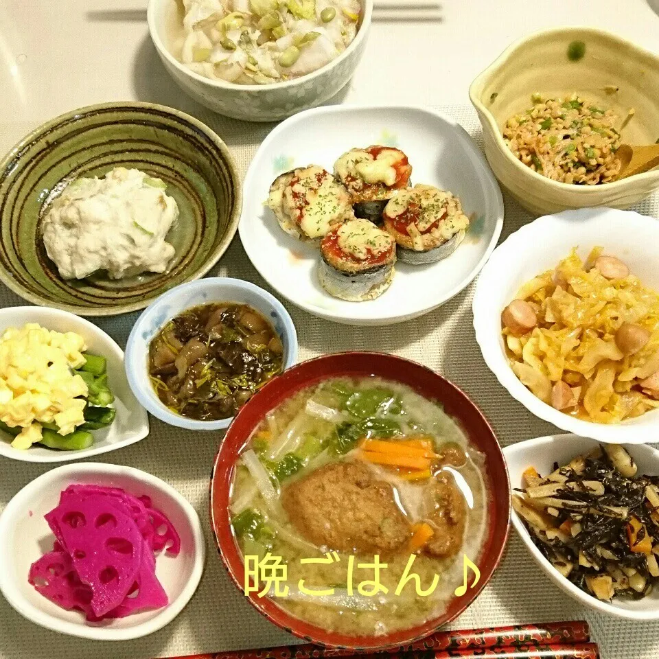 今日の晩ごはん(サンマのトマトチーズ焼きと…)|oomugiさん