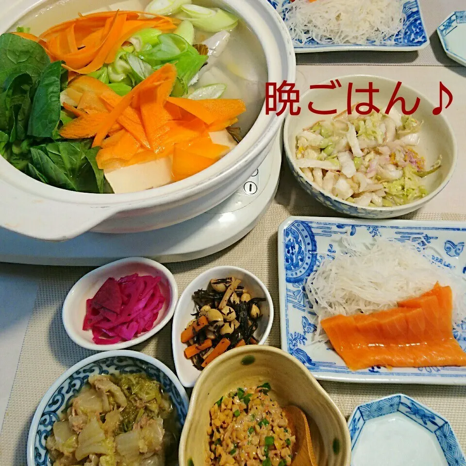 Snapdishの料理写真:今日の晩ごはん(フグちり鍋と…)|oomugiさん