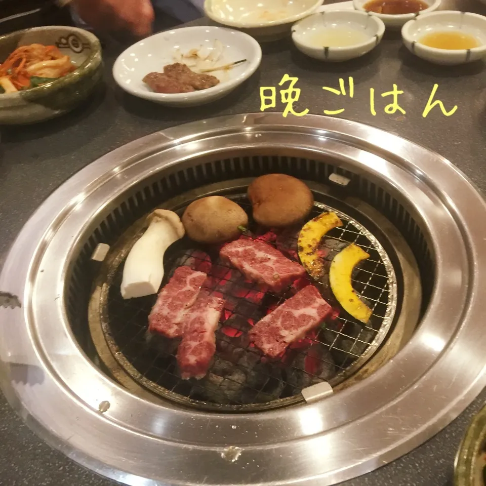 Snapdishの料理写真:焼肉ディナー & 生中|yakinasuさん