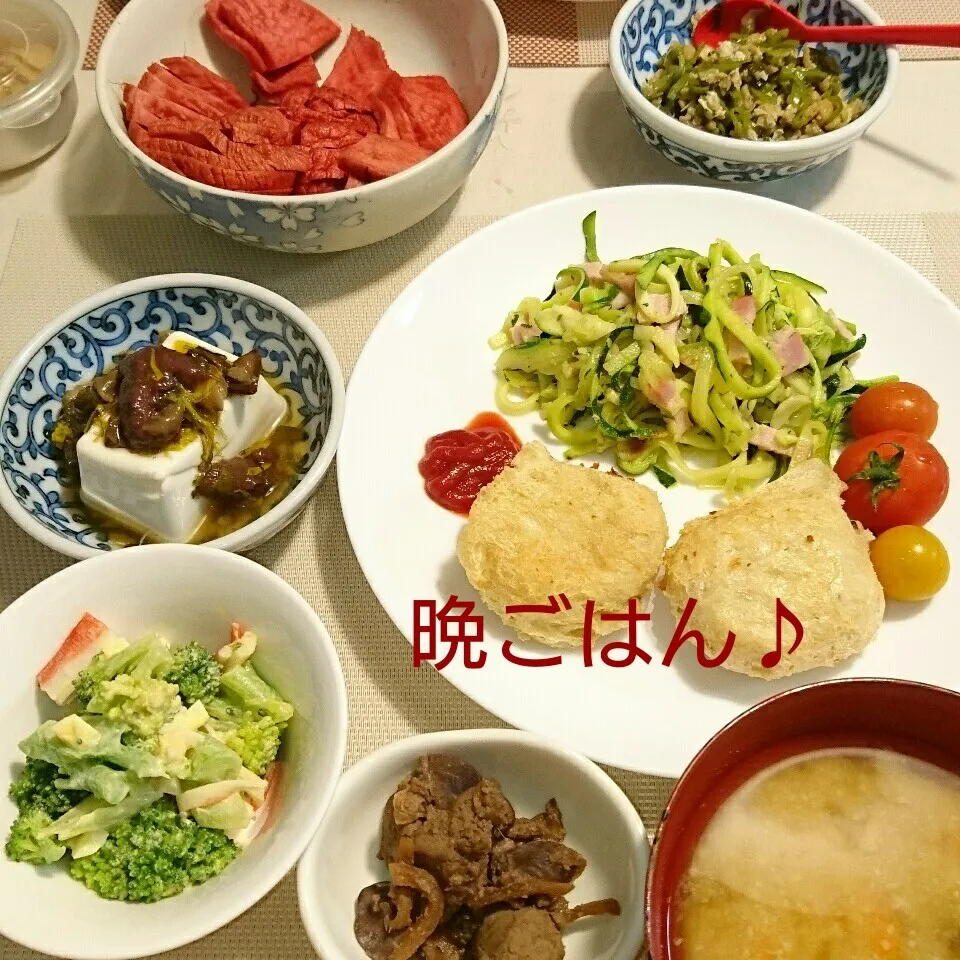 今日の晩ごはん(油揚げコロッケと…)|oomugiさん