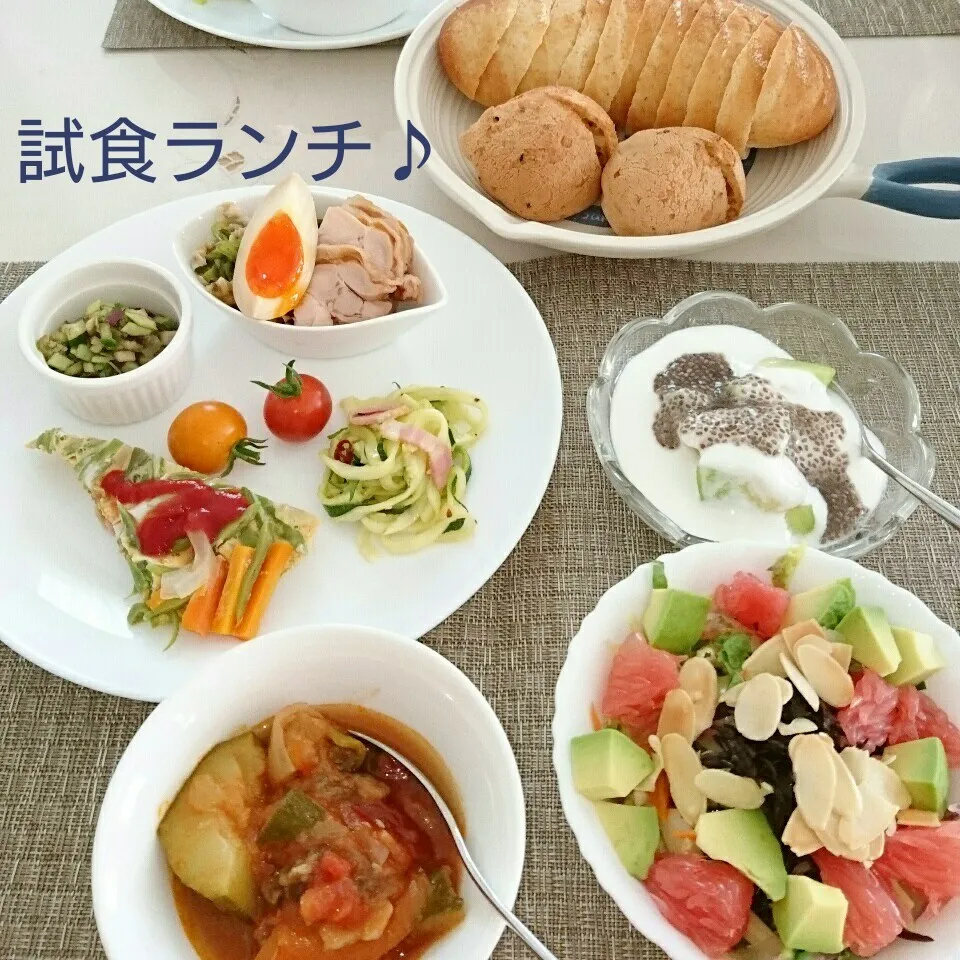 Snapdishの料理写真:試食ランチ♪|oomugiさん