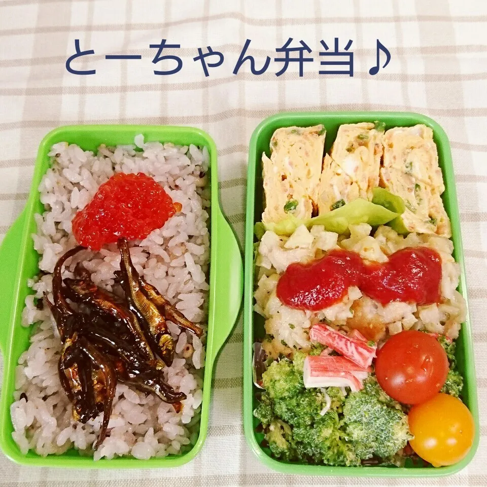 Snapdishの料理写真:火曜日のとーちゃん弁当♪|oomugiさん