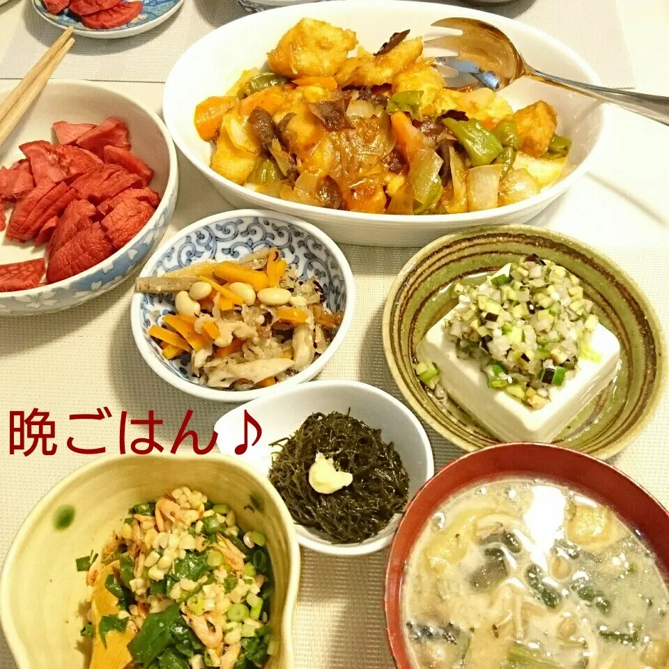 今日の晩ごはん(酢鶏と…)|oomugiさん