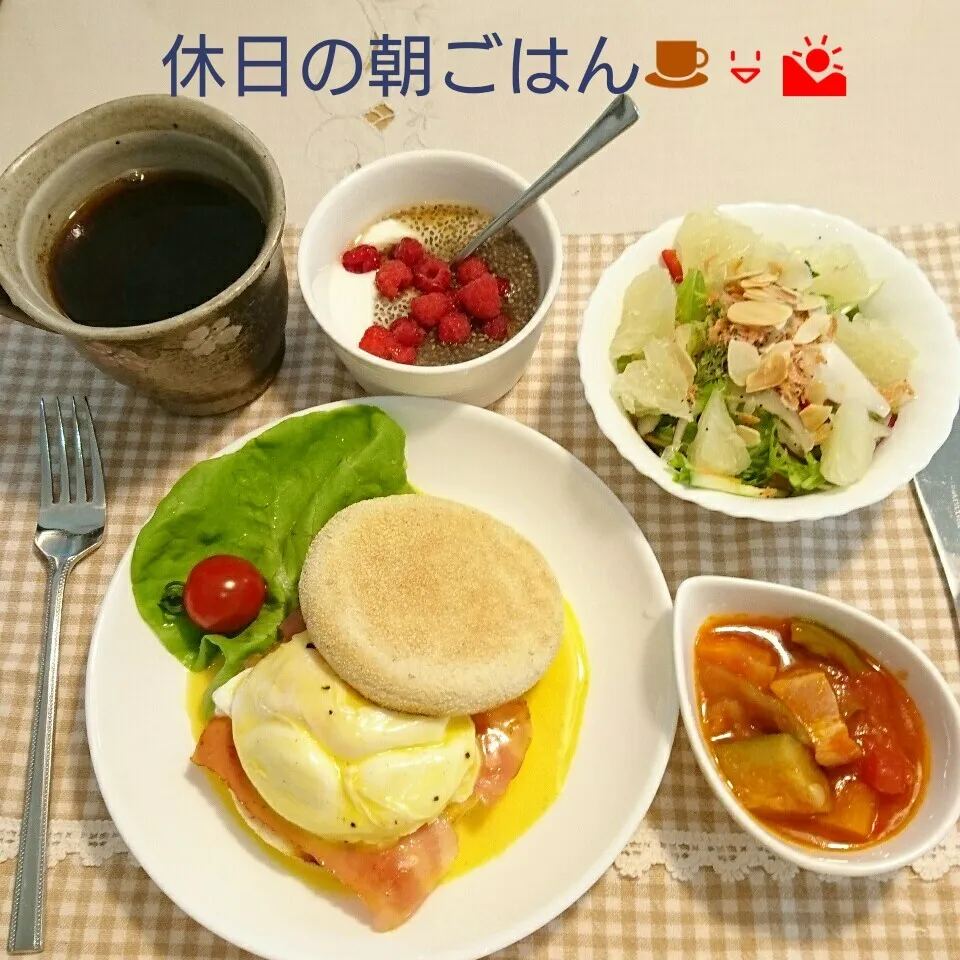 休日の朝ごはん☕😃🌄|oomugiさん