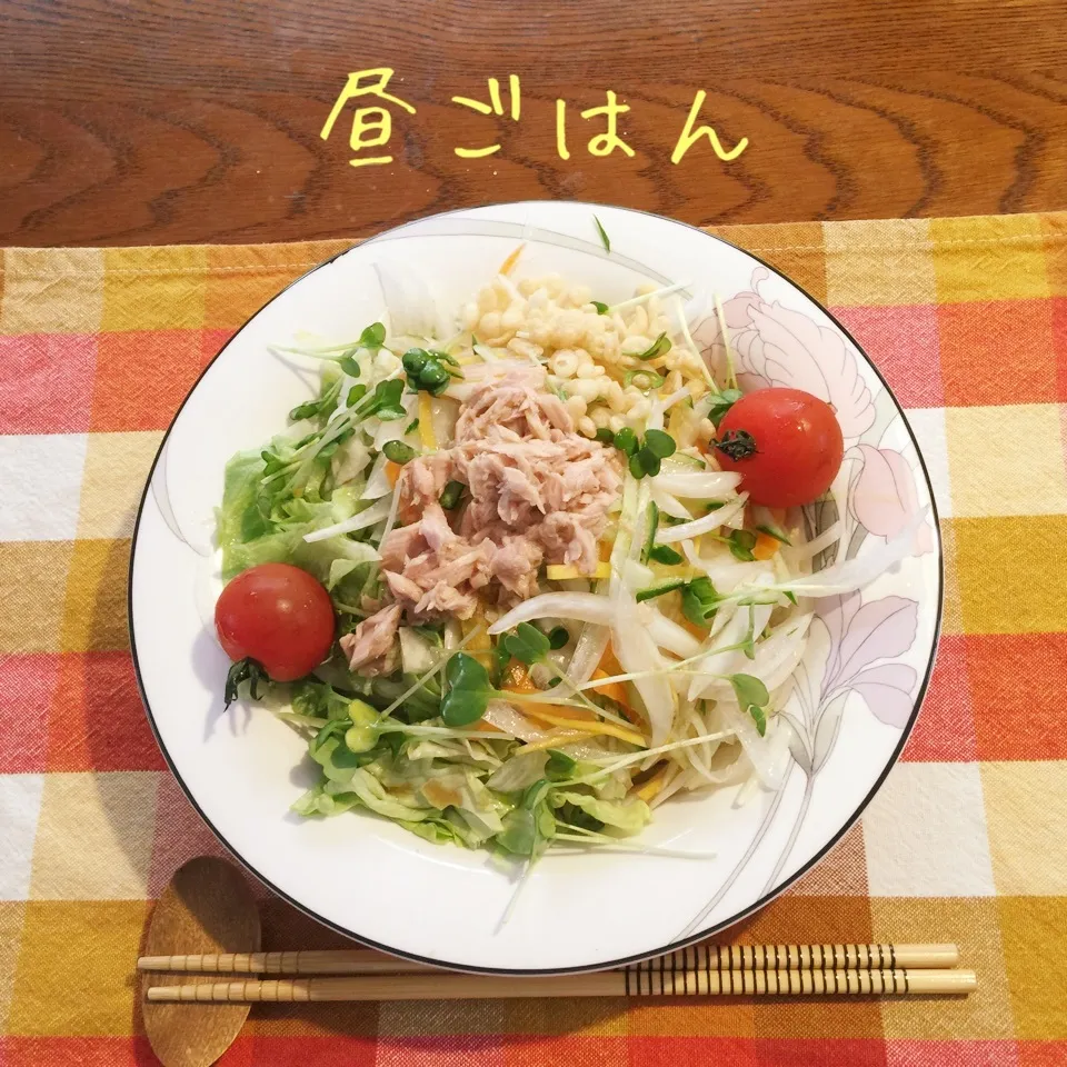 Snapdishの料理写真:サラダうどん|yakinasuさん