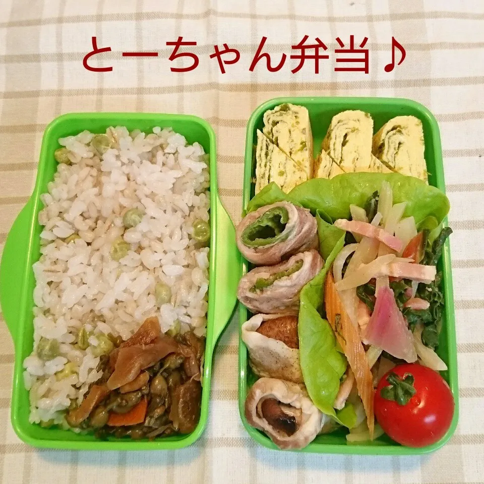 Snapdishの料理写真:火曜日のとーちゃん弁当♪|oomugiさん