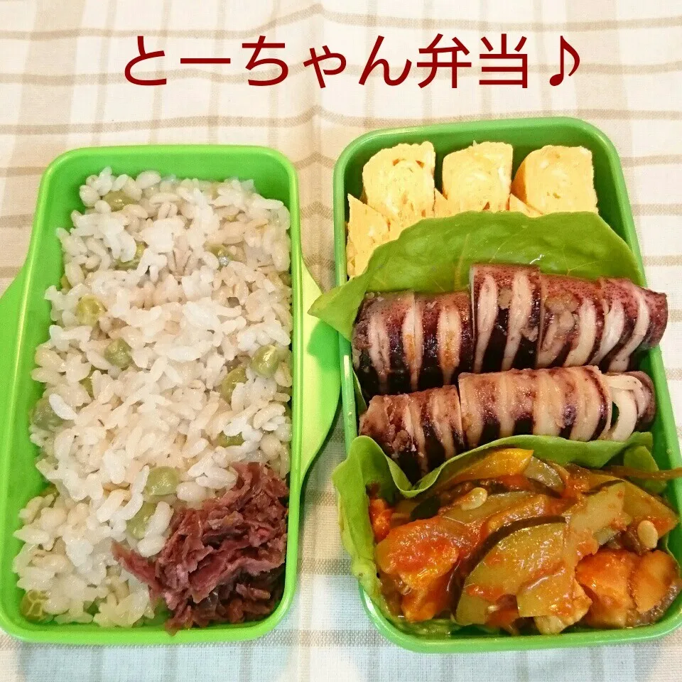 Snapdishの料理写真:月曜日のとーちゃん弁当♪|oomugiさん