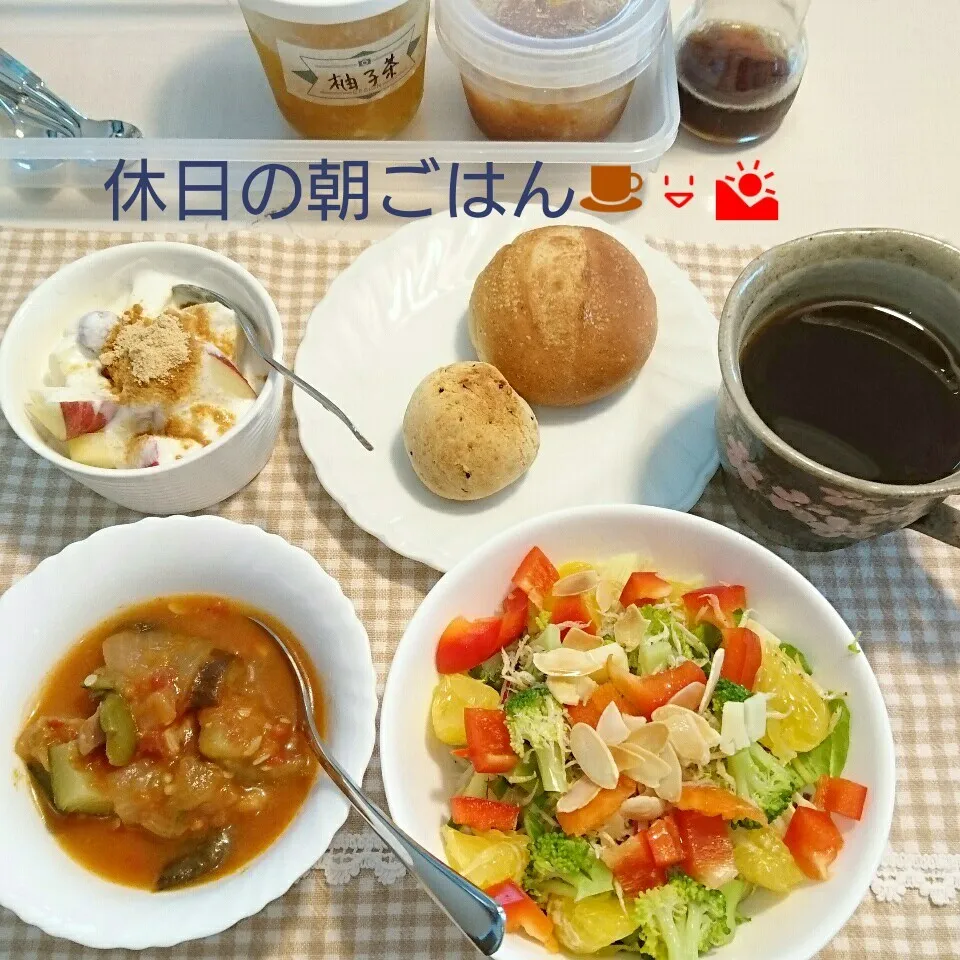 休日の朝ごはん☕😃🌄|oomugiさん