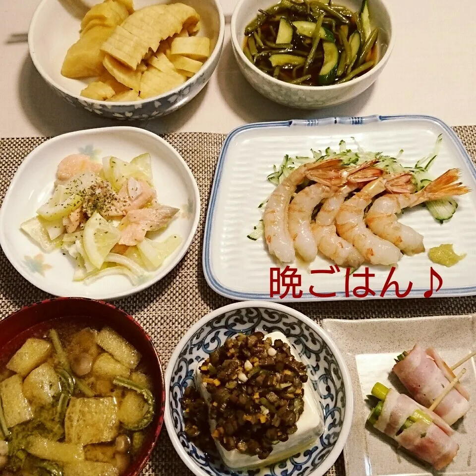 今日の晩ごはん(ボタン海老の刺身と…)|oomugiさん