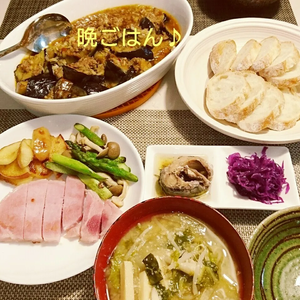 今日の晩ごはん(麻婆茄子と…)|oomugiさん